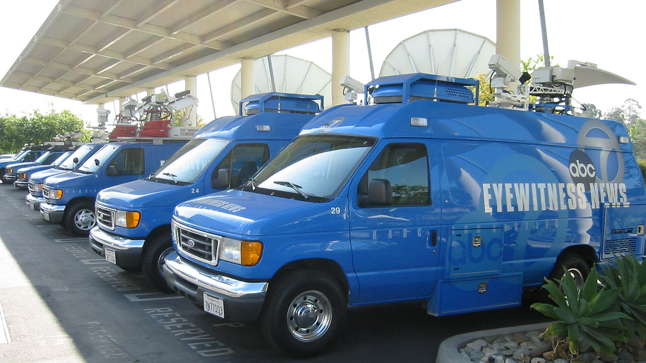 ABC7 News Vans